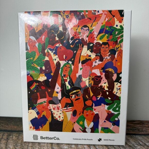 BetterCo Celebrate Pride Jigsaw Puzzle 1000 Piece Mara Drozdova‎ NEW - Picture 1 of 7